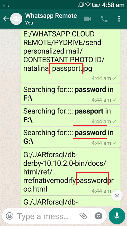 Searchforfilebyfilename command, whatsapp cloud remote